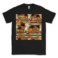 Black western hereford cattle seamless pattern Classic Tee - HRA Design Shop