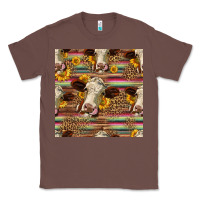 Chestnut western hereford cattle seamless pattern Classic Tee - HRA Design Shop