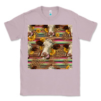 Lilac western hereford cattle seamless pattern Classic Tee - HRA Design Shop