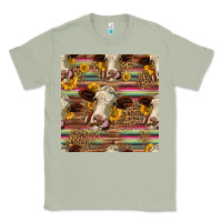 Matcha western hereford cattle seamless pattern Classic Tee - HRA Design Shop