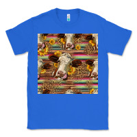 True Royal western hereford cattle seamless pattern Classic Tee - HRA Design Shop