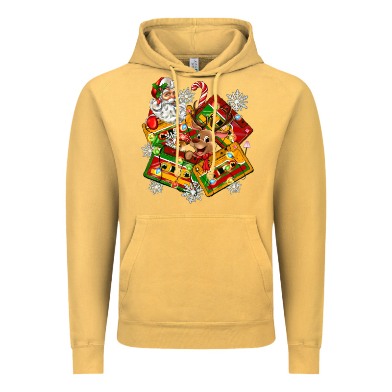 Christmas Cassette Tapes Vintage Hoodie by Zillion Design Studio | Teevron