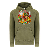 Vintage Olive christmas cassette tapes Vintage Hoodie - Zillion Design Studio