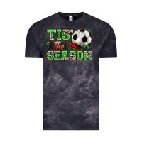 Cloud Black tis' the season soccer Vintage Tee - Zillion Design Studio