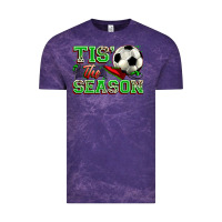 Cloud Purple tis' the season soccer Vintage Tee - Zillion Design Studio