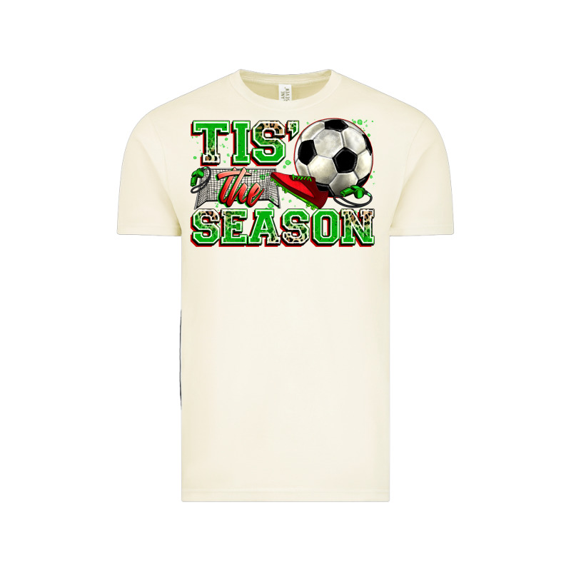 Tis' The Season Soccer Vintage Tee by Zillion Design Studio | Teevron