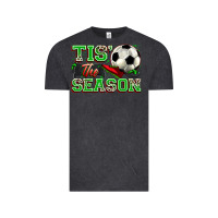 Vintage Black tis' the season soccer Vintage Tee - Zillion Design Studio
