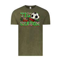 Vintage Olive tis' the season soccer Vintage Tee - Zillion Design Studio