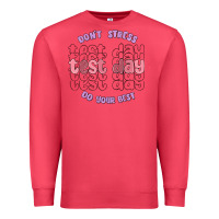 Cardinal dont stress test day do your best Premium Sweatshirt - MaliasSmallBusiness