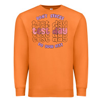 Carrot dont stress test day do your best Premium Sweatshirt - MaliasSmallBusiness