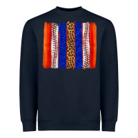 Navy baseball brush strokes Heavyweight Sweatshirt - texasbilliewilder