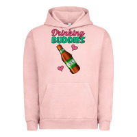 Pigment Salmon drinking buddies beer bottle Urban Hoodie - Jasminsmagicworld
