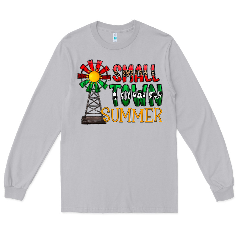 Small Town Summer Long Sleeve Tee by CowhideDigitalArt | Teevron