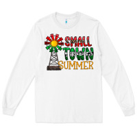 White small town summer Long Sleeve Tee - CowhideDigitalArt