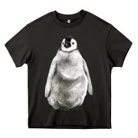 Asphalt baby penguin Heavy Core Tee - LillyAllenDesigns