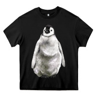 Black baby penguin Heavy Core Tee - LillyAllenDesigns