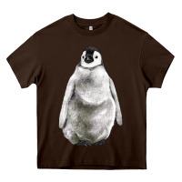 Chocolate Brown baby penguin Heavy Core Tee - LillyAllenDesigns