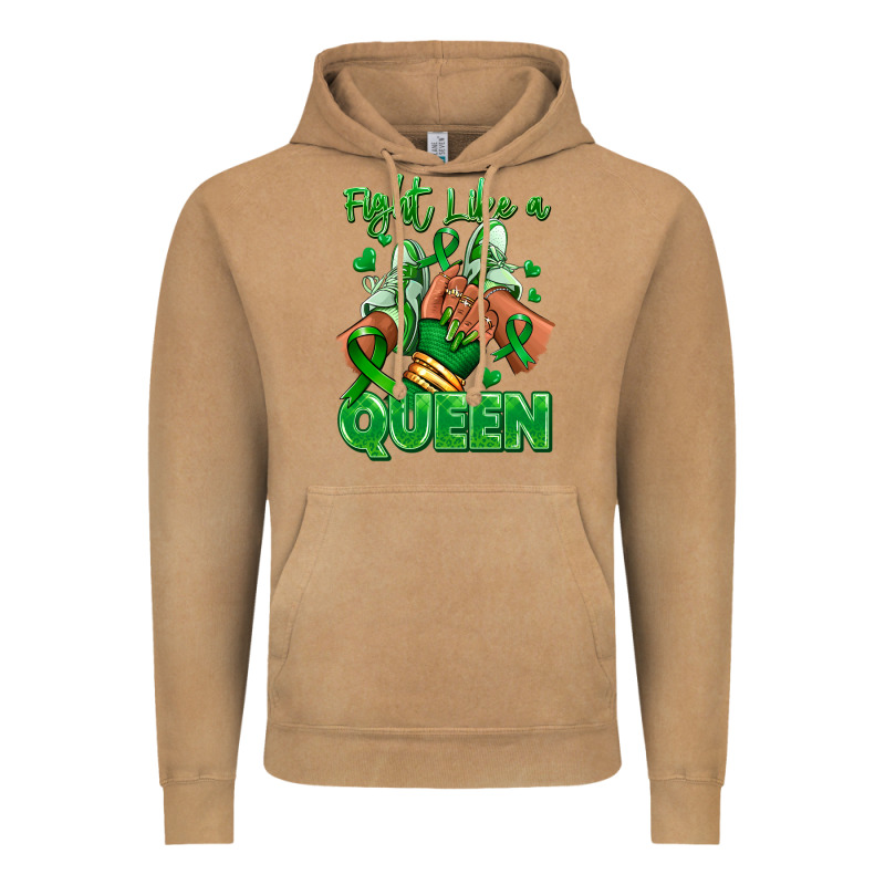 Green Ribbon Liver Cancer Afro Girl Sneakers Vintage Hoodie by RanaPortraitStore | Teevron