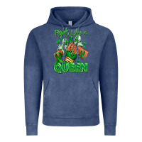 Vintage Denim green ribbon liver cancer afro girl sneakers Vintage Hoodie - RanaPortraitStore