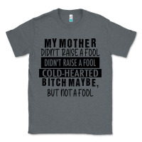 Charcoal Heather my mother black Classic Tee - RacoonDesign