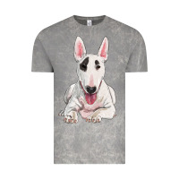 Cloud Rock bull terrier Vintage Tee - RanaPortraitStore