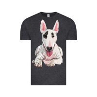 Vintage Black bull terrier Vintage Tee - RanaPortraitStore