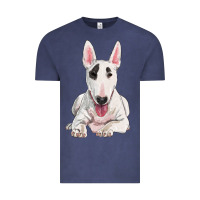 Vintage Denim bull terrier Vintage Tee - RanaPortraitStore