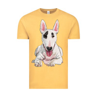 Vintage Mustard bull terrier Vintage Tee - RanaPortraitStore