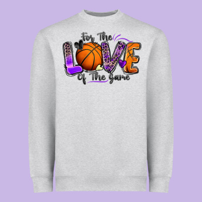 For The Love Of The Game Basketball Heavyweight Sweatshirt Designed By Zillion Design Studio