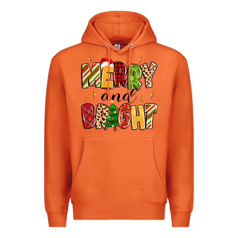 Merry And Bright Premium Hoodie by MaliasSmallBusiness | Teevron