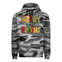 Slate Camo merry and bright Premium Hoodie - MaliasSmallBusiness
