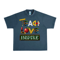 Midnight Navy teach love inspire Urban Heavy Tee - BarkalooDesign