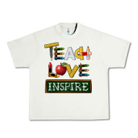 Pistachio teach love inspire Urban Heavy Tee - BarkalooDesign