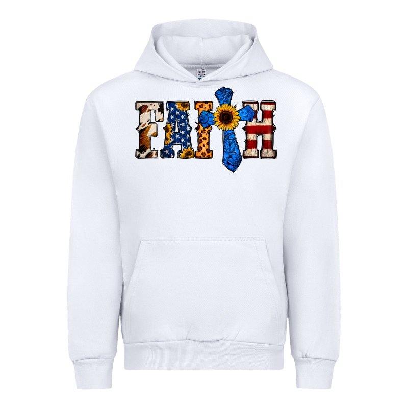 Faith  Th Of July Cross Urban Hoodie by Jasminsmagicworld | Teevron