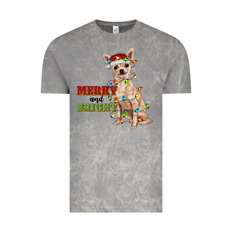 Merry And Bright Chihuahua Vintage Tee by RanaPortraitStore | Teevron