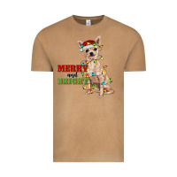 Vintage Camel merry and bright chihuahua Vintage Tee - RanaPortraitStore
