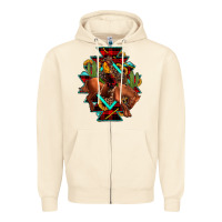 Sandshell aztec rodeo cowboy christmas Zipper Hoodie - JahusDesignShop