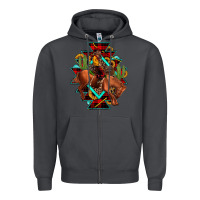 Smoke aztec rodeo cowboy christmas Zipper Hoodie - JahusDesignShop