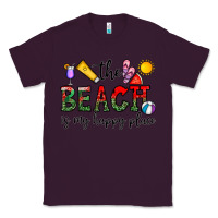Plum the beach is my happy place Classic Tee - CowhideDigitalArt