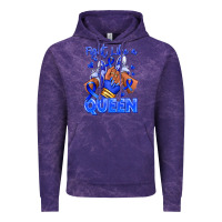 Cloud Purple fight like a queen navy blue colon cancer afro gir Vintage Hoodie - RanaPortraitStore