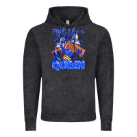 Vintage Black fight like a queen navy blue colon cancer afro gir Vintage Hoodie - RanaPortraitStore