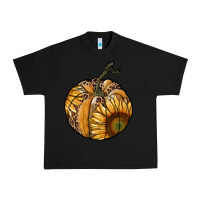 Black sunflower pumpkin Urban Heavy Tee - RanaPortraitStore