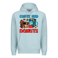 Blue Mist coffee and donuts Premium Hoodie - AdoDesignShop