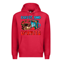 Cardinal coffee and donuts Premium Hoodie - AdoDesignShop