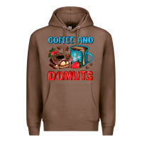 Chestnut coffee and donuts Premium Hoodie - AdoDesignShop
