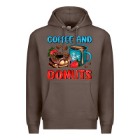 Coffee coffee and donuts Premium Hoodie - AdoDesignShop