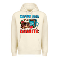 Sandshell coffee and donuts Premium Hoodie - AdoDesignShop