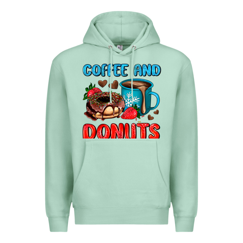 Coffee And Donuts Premium Hoodie by AdoDesignShop | Teevron