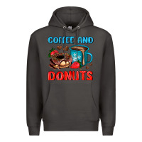 Smoke coffee and donuts Premium Hoodie - AdoDesignShop
