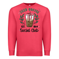 Cardinal iced coffee social club Premium Sweatshirt - MaliasSmallBusiness